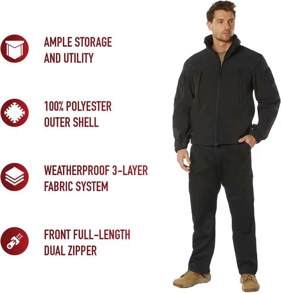 Rothco Concealed Carry Soft Shell Jacket