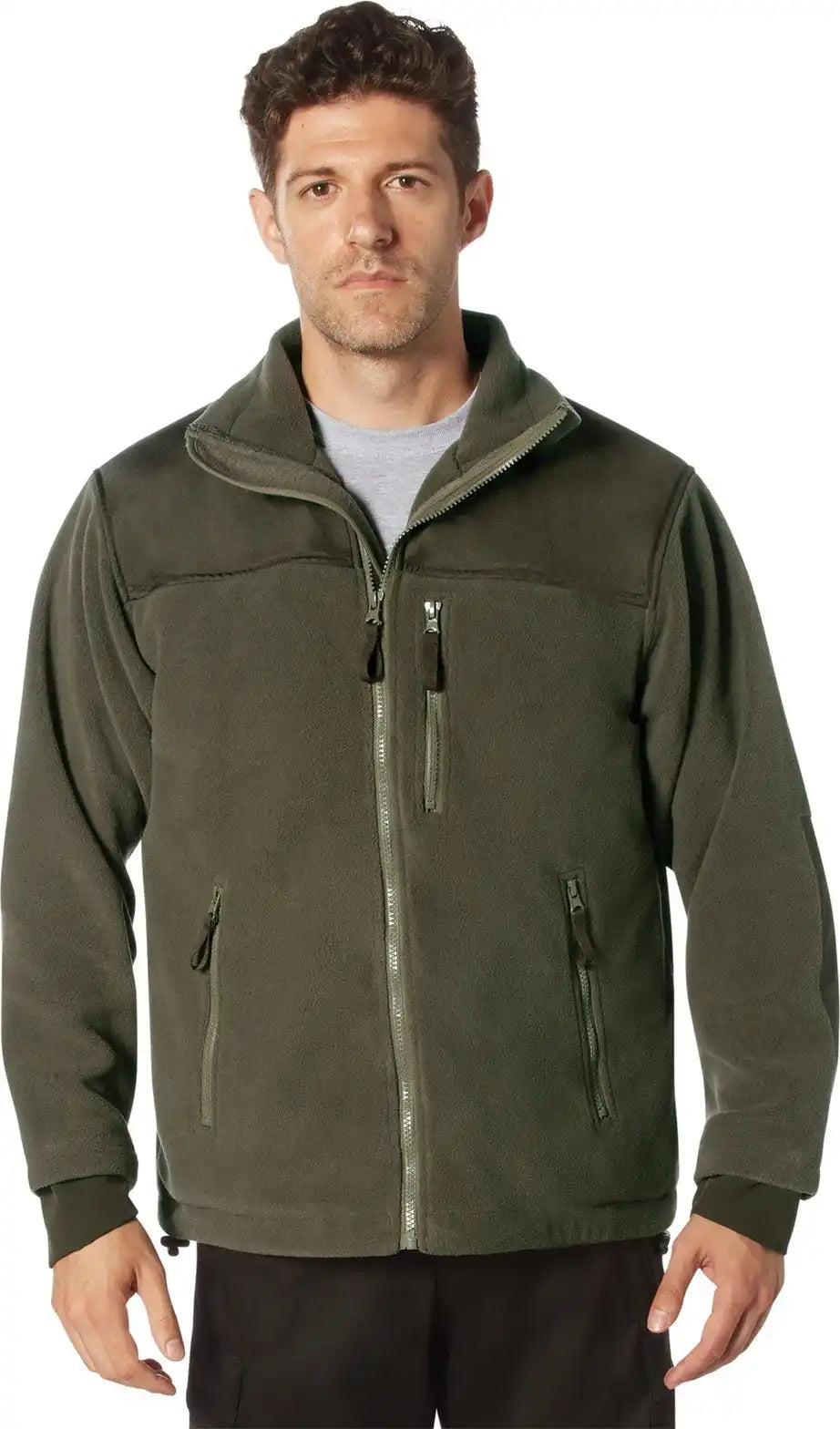 Rothco Concealed Carry Spec Ops Fleece Jacket - Olive Drab / s