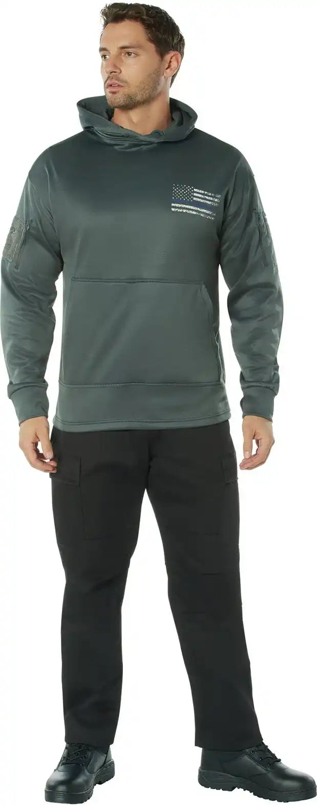 Rothco Concealed Carry Thin Blue Line Hoodie