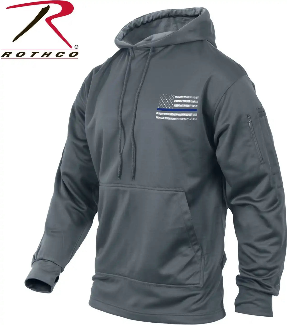 Rothco Concealed Carry Thin Blue Line Hoodie
