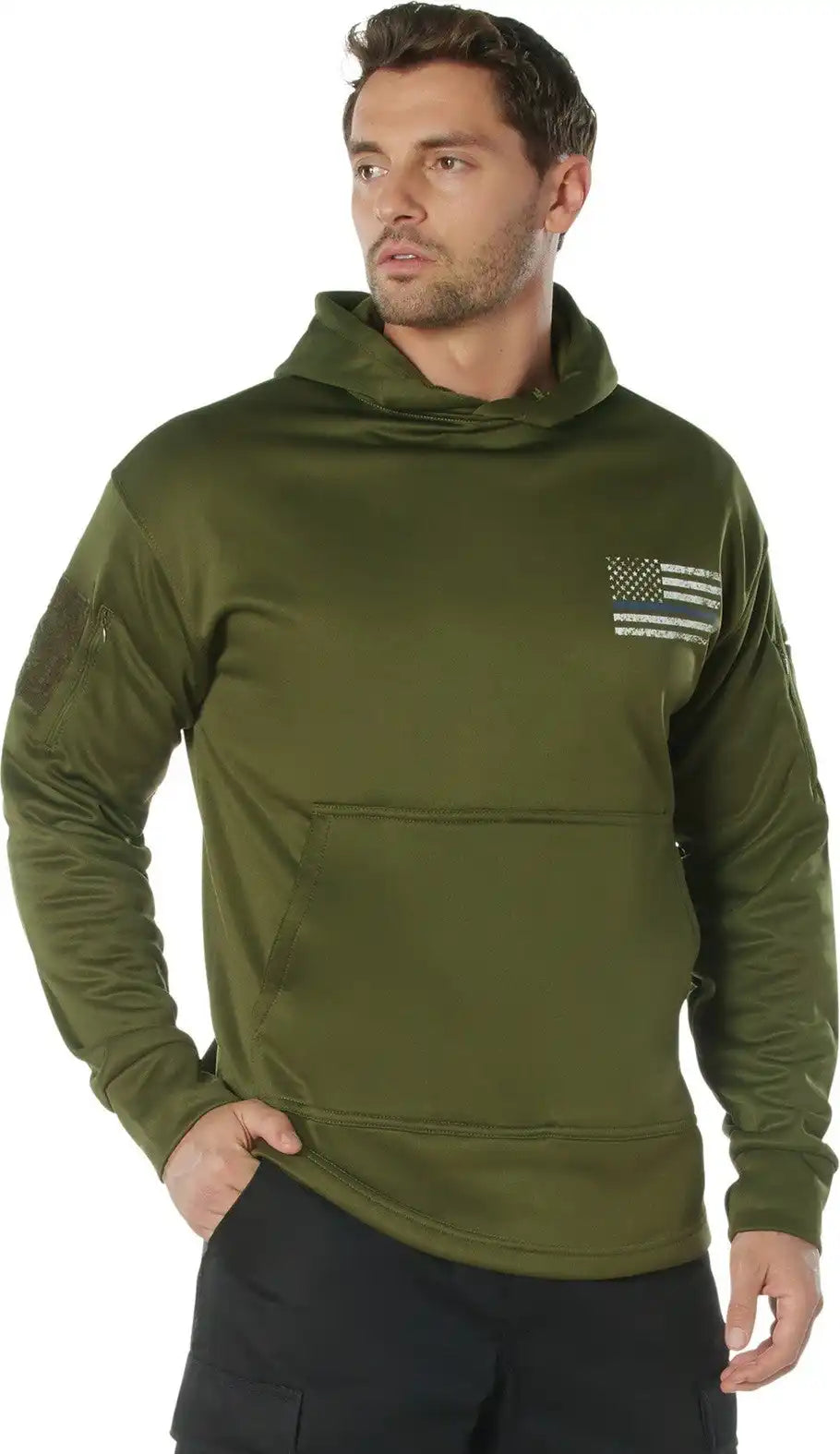 Rothco Concealed Carry Thin Blue Line Hoodie
