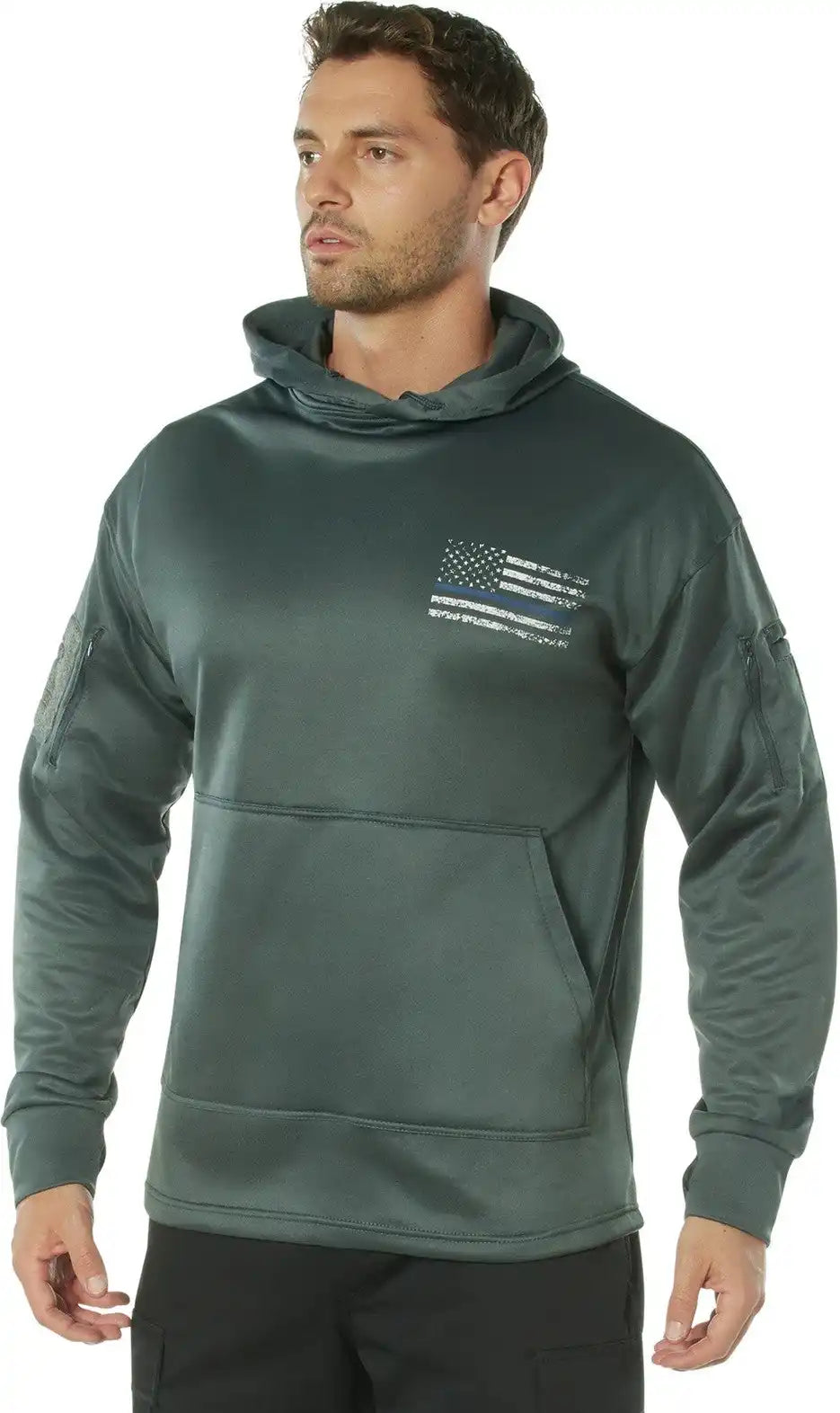 Rothco Concealed Carry Thin Blue Line Hoodie