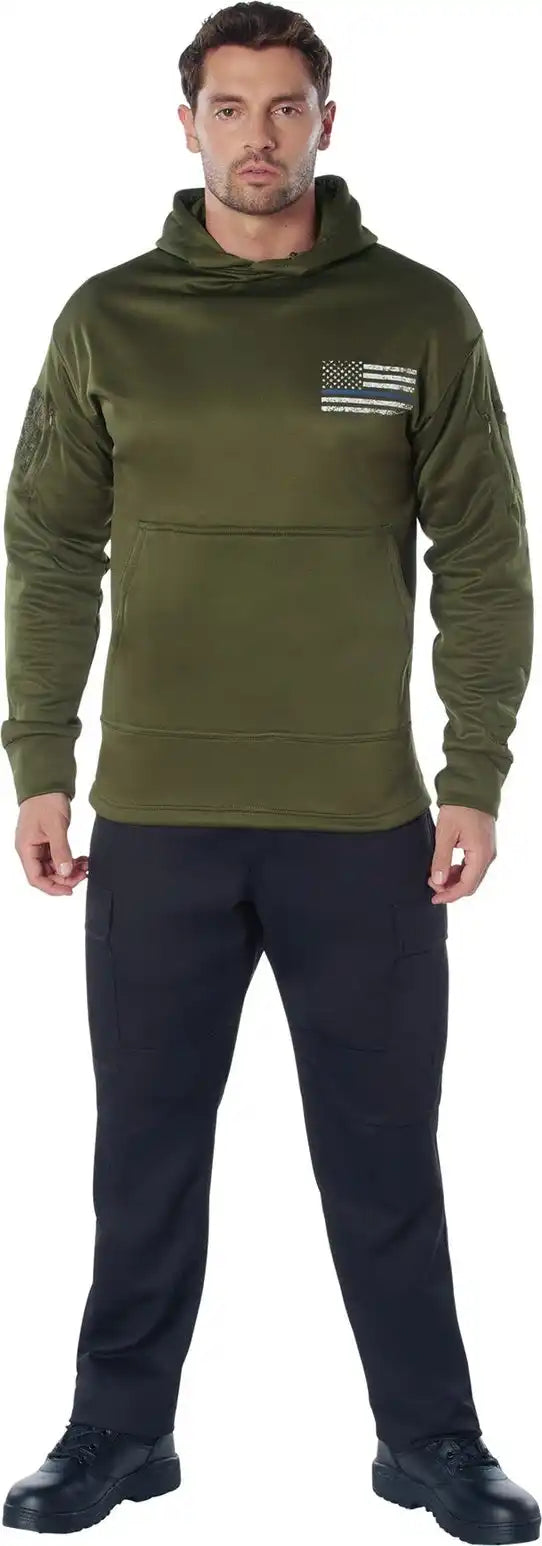 Rothco Concealed Carry Thin Blue Line Hoodie
