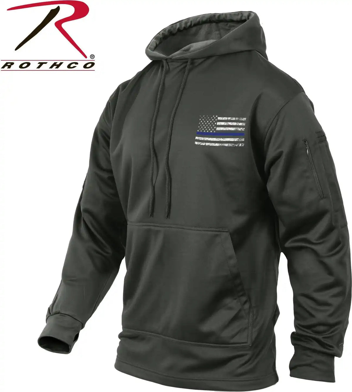 Rothco Concealed Carry Thin Blue Line Hoodie
