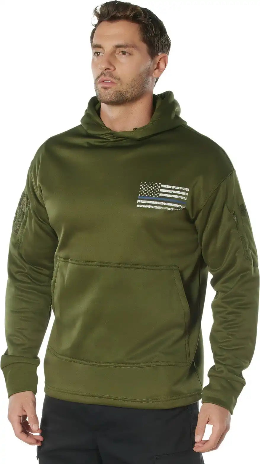 Rothco Concealed Carry Thin Blue Line Hoodie