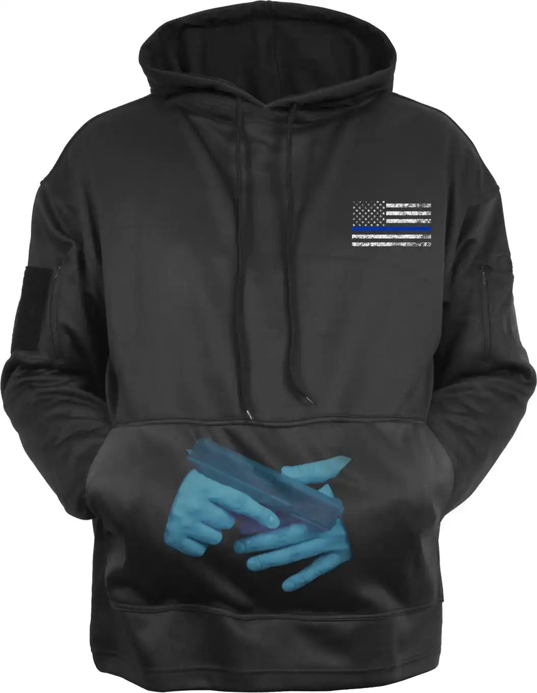 Rothco Concealed Carry Thin Blue Line Hoodie