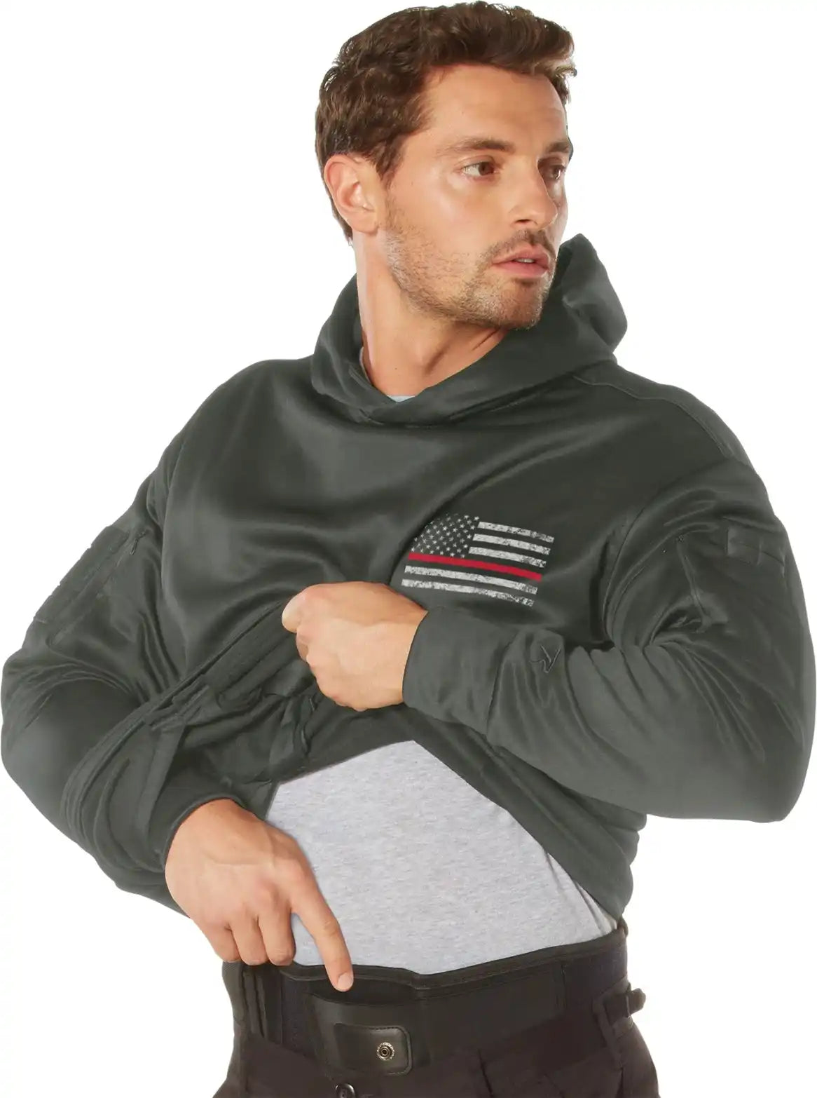 Rothco Concealed Carry Thin Red Line Hoodie