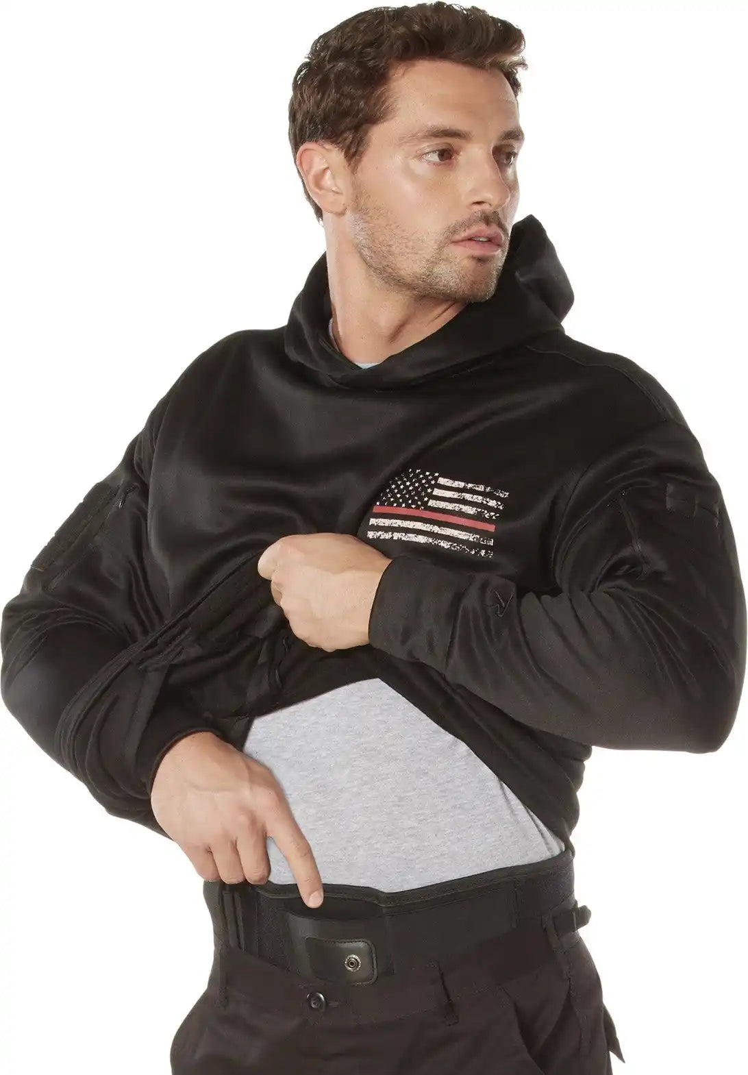 Rothco Concealed Carry Thin Red Line Hoodie