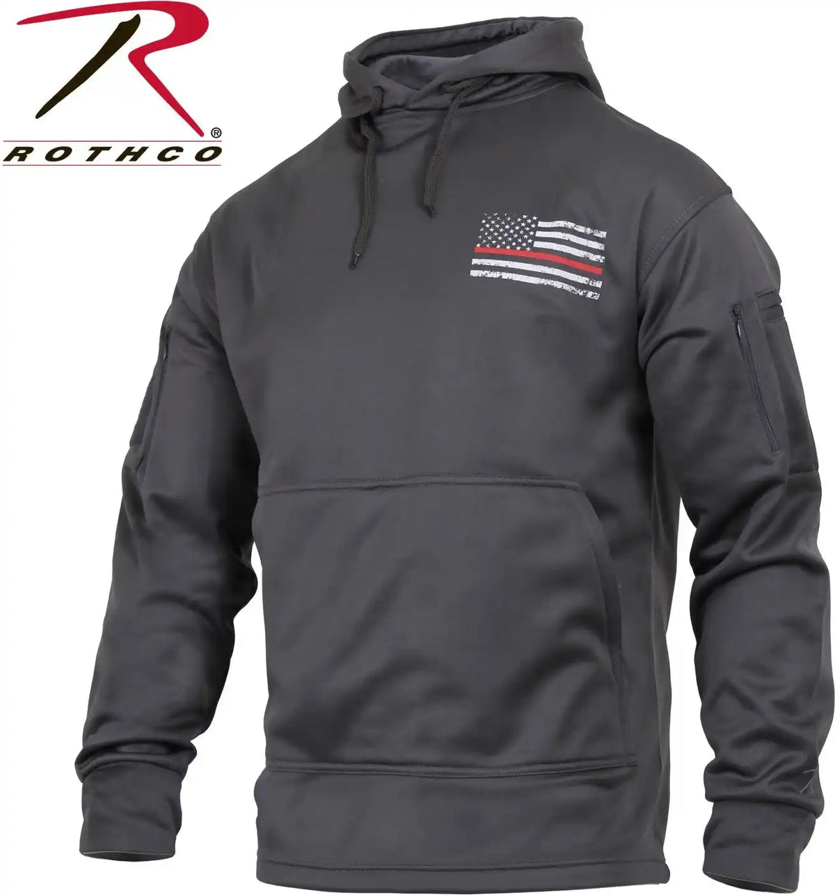 Rothco Concealed Carry Thin Red Line Hoodie