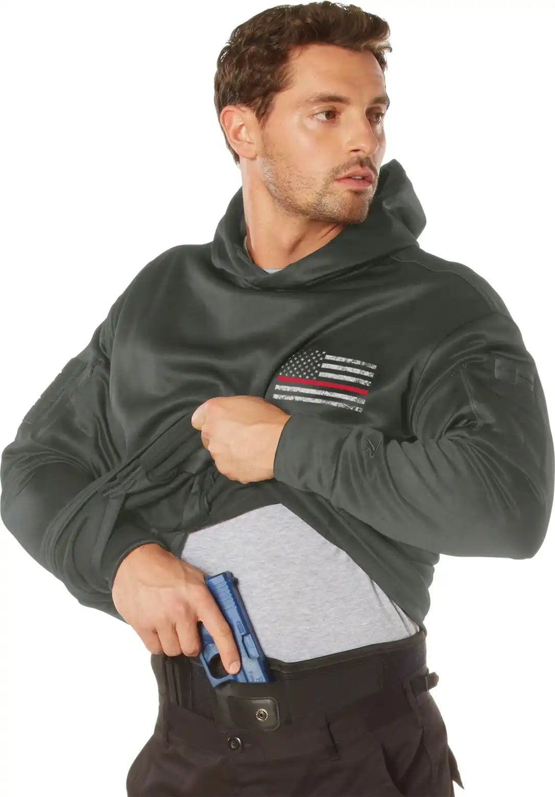 Rothco Concealed Carry Thin Red Line Hoodie