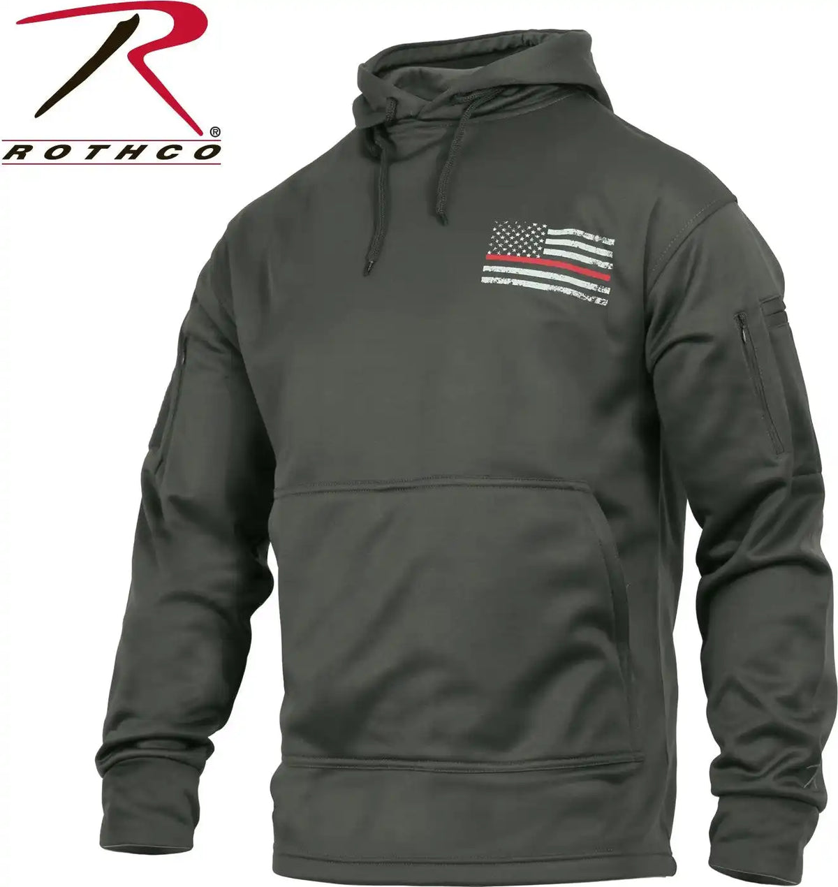 Rothco Concealed Carry Thin Red Line Hoodie