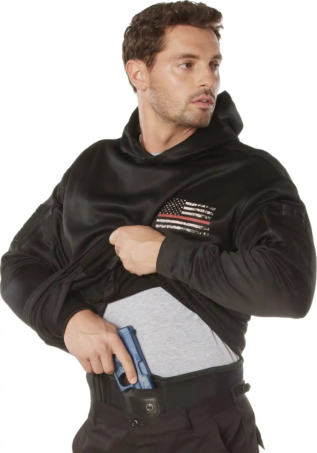 Rothco Concealed Carry Thin Red Line Hoodie