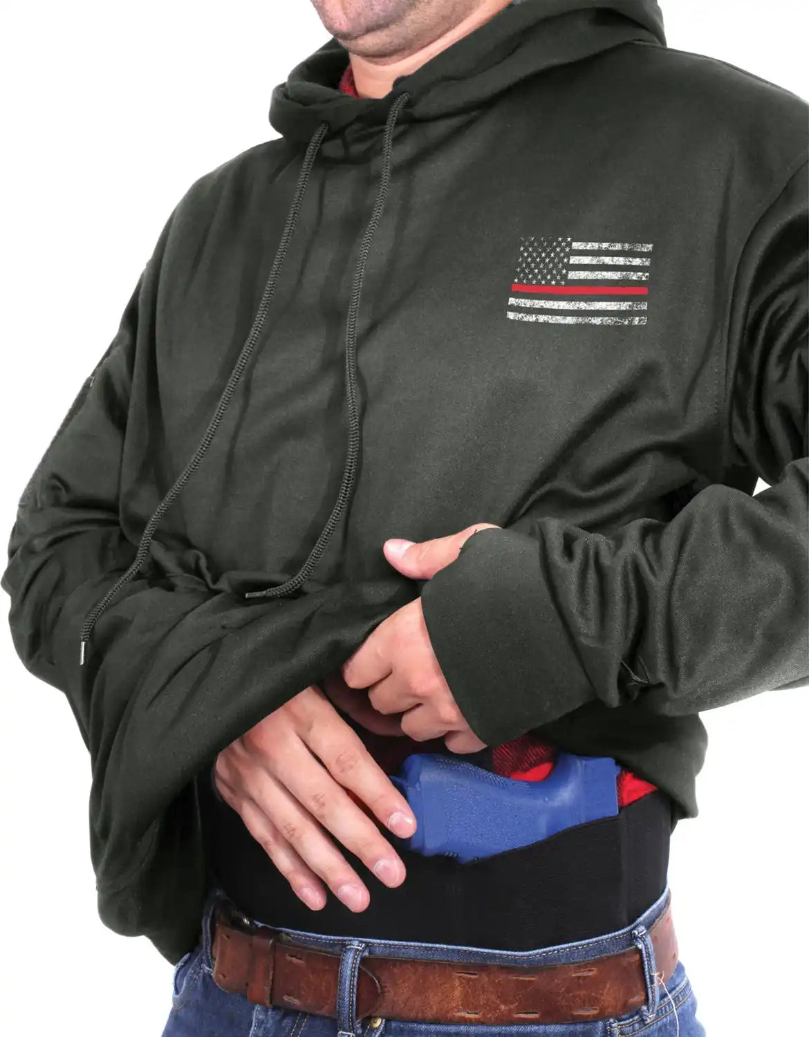 Rothco Concealed Carry Thin Red Line Hoodie