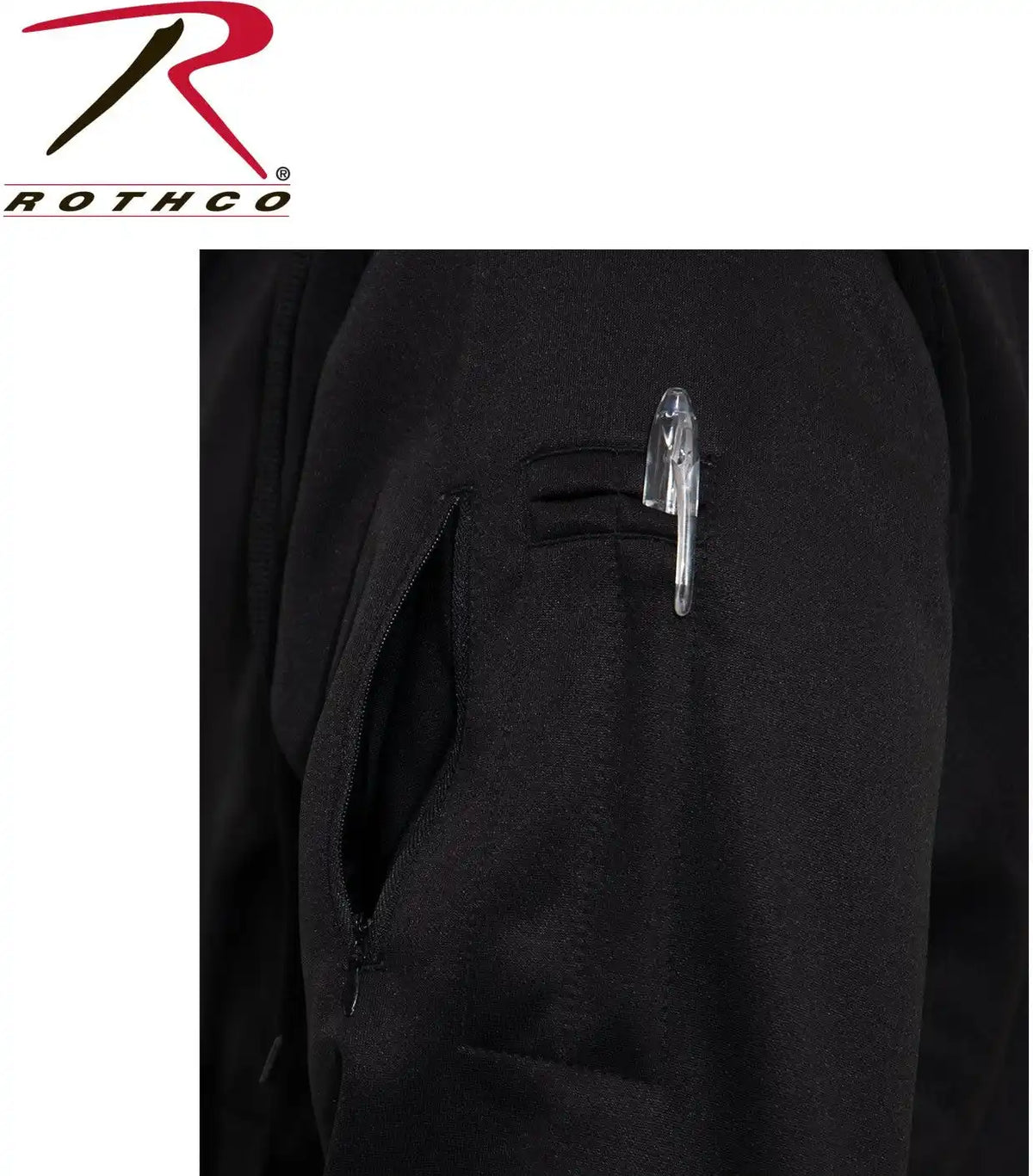 Rothco Concealed Carry Zippered Hoodie - Black