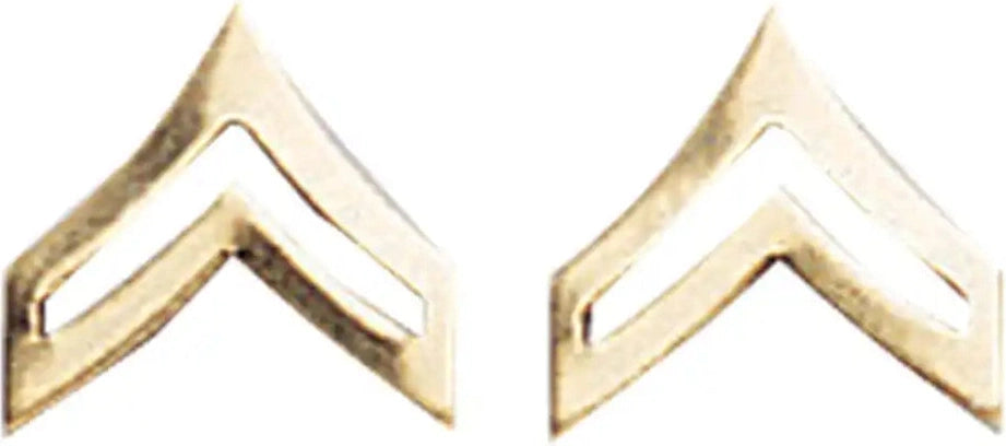 Rothco Corporal Polished Insignia Gold