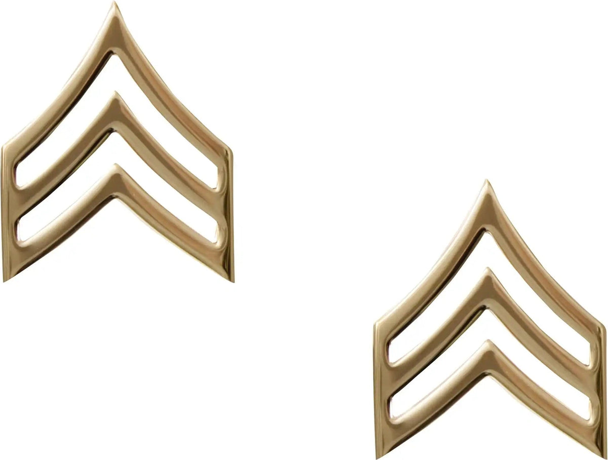 Rothco Corporal Polished Insignia Gold