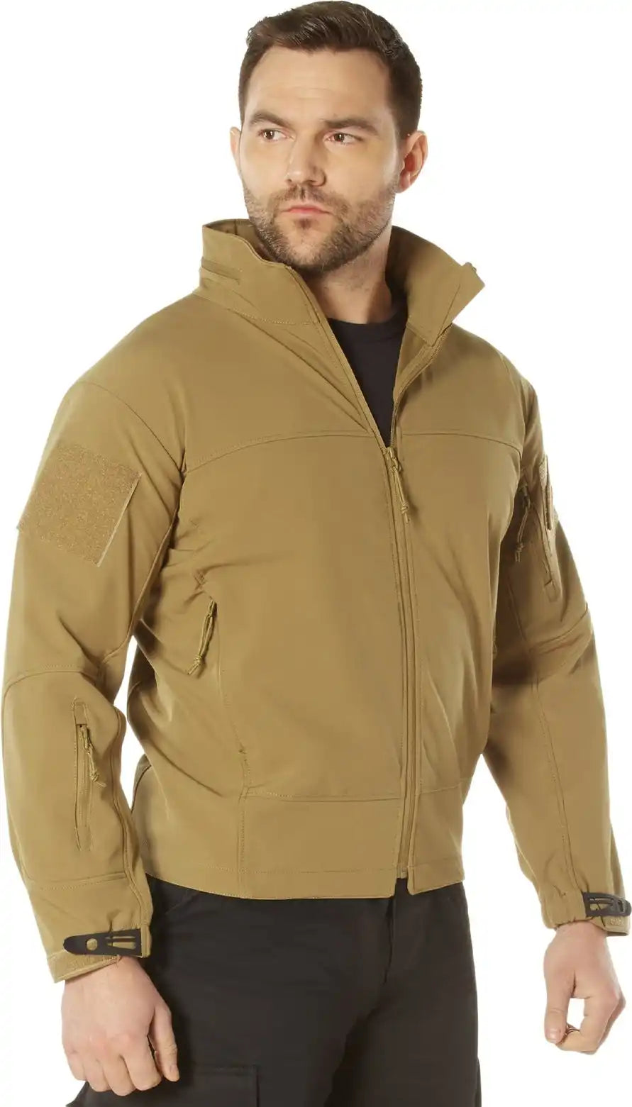 Rothco Covert Ops Lightweight Soft Shell Jacket - Coyote Brown / s