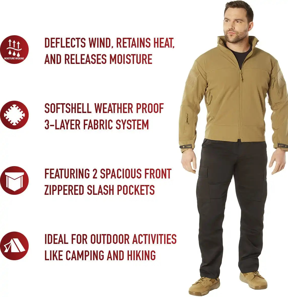 Rothco Covert Ops Lightweight Soft Shell Jacket