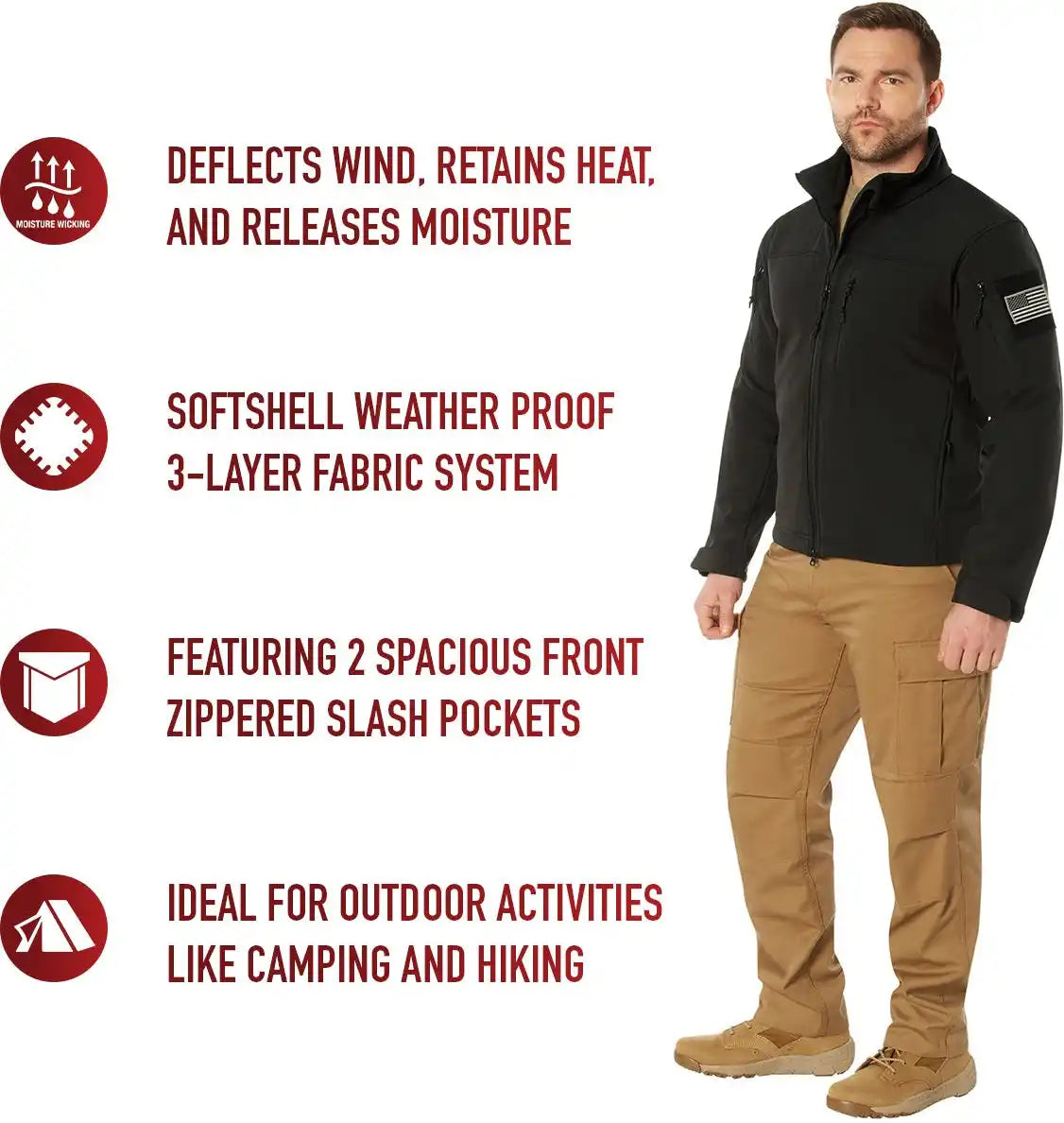 Rothco Covert Ops Lightweight Soft Shell Jacket