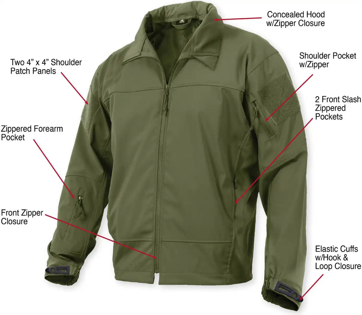 Rothco Covert Ops Lightweight Soft Shell Jacket