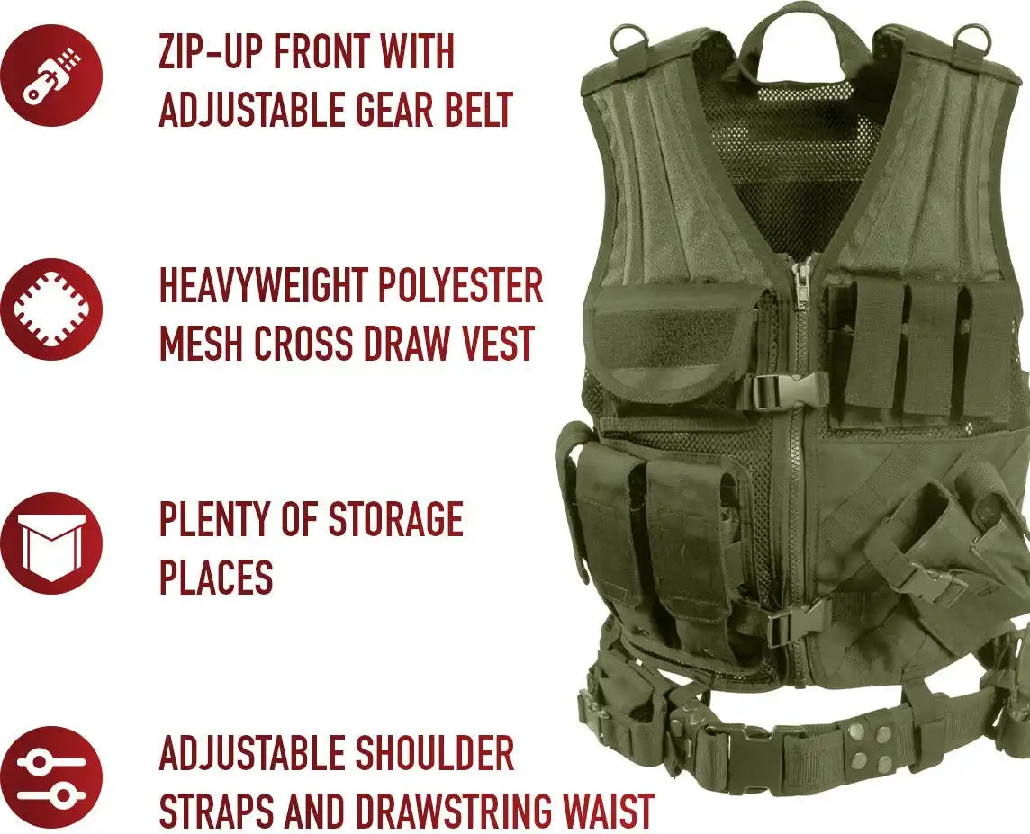 Rothco Cross Draw Molle Tactical Vest