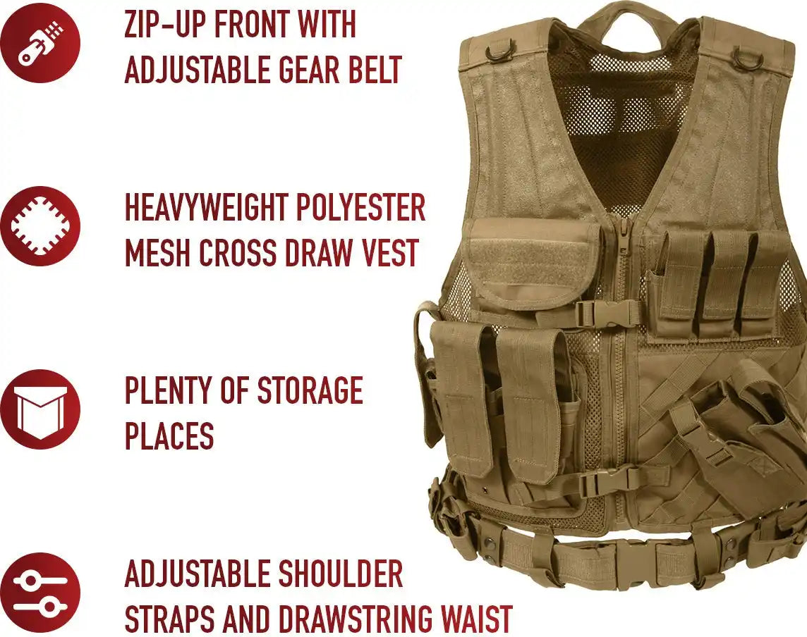Rothco Cross Draw Molle Tactical Vest