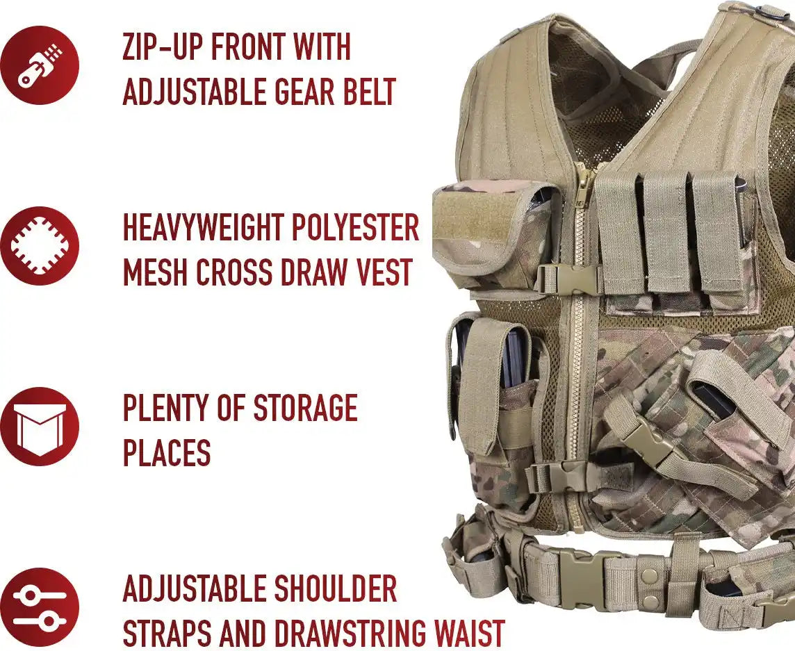 Rothco Cross Draw Molle Tactical Vest