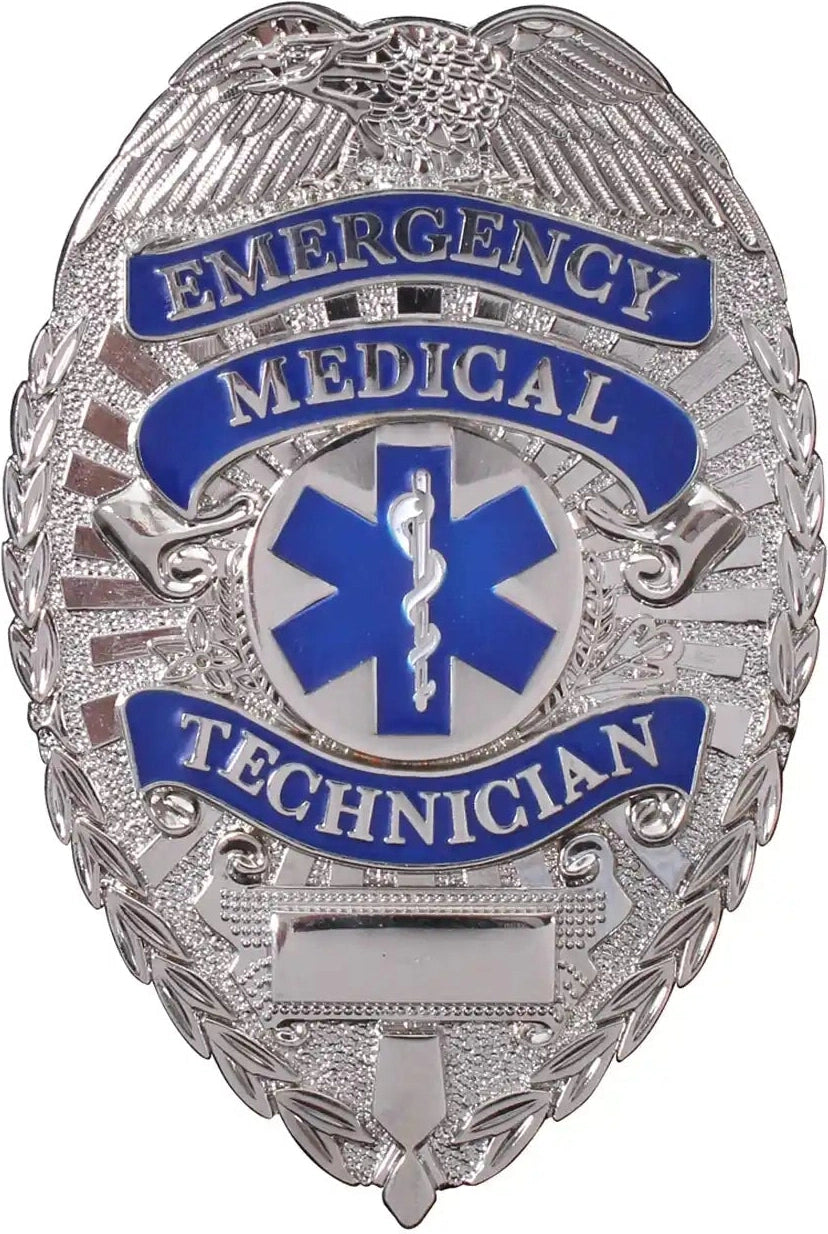 Rothco Deluxe Emt Badge - Silver