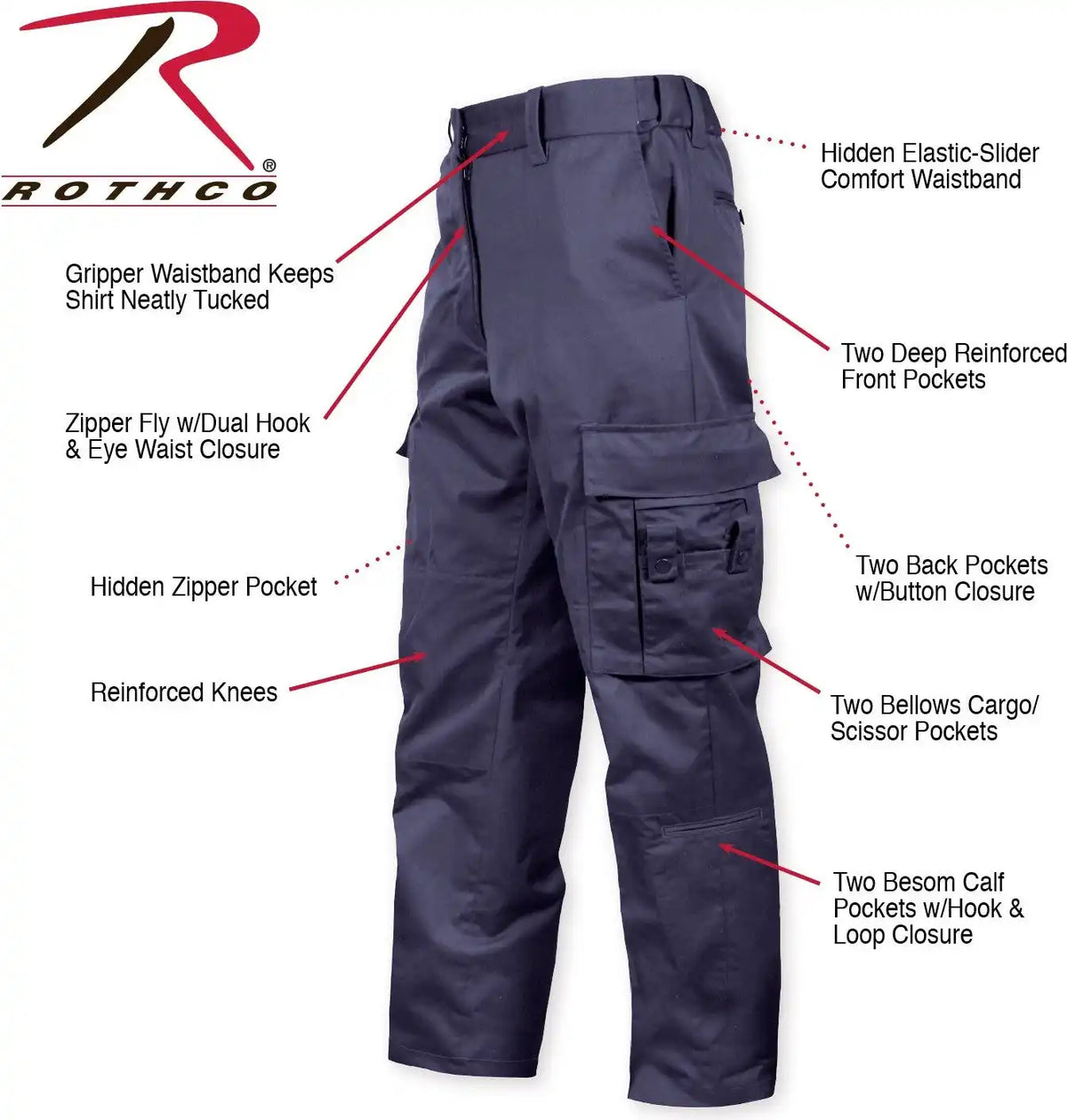 Rothco Deluxe Emt (emergency Medical Technician) Paramedic Pants