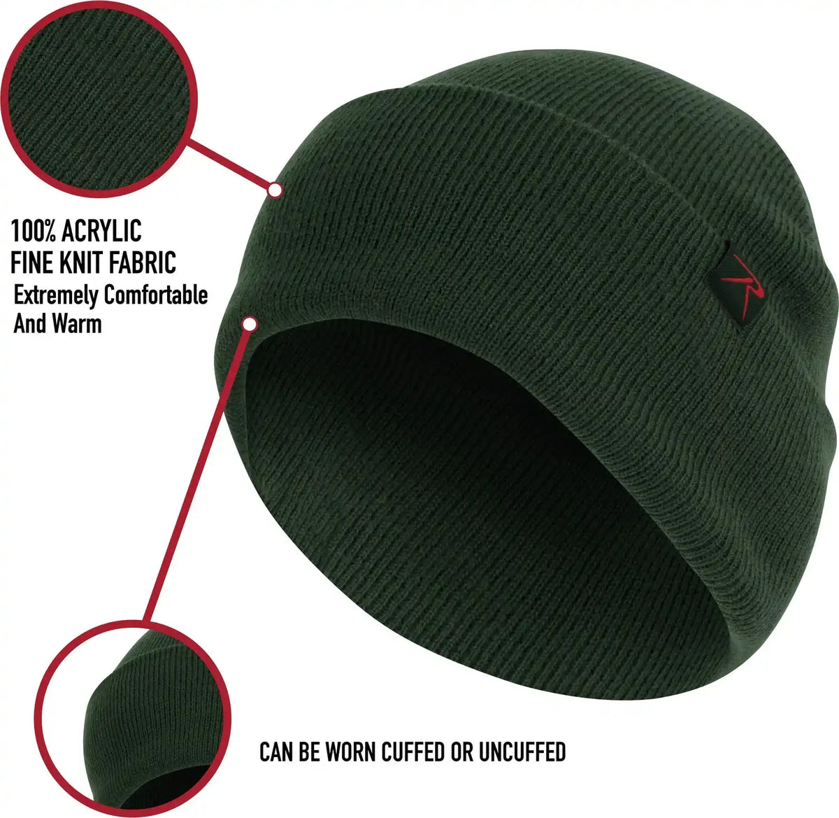 Rothco Deluxe Fine Knit Watch Cap