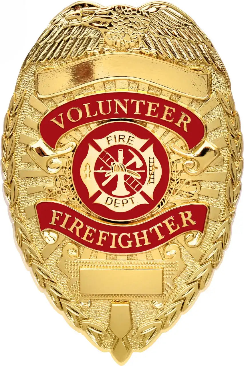 Rothco Deluxe Fire Department Badge - Gold
