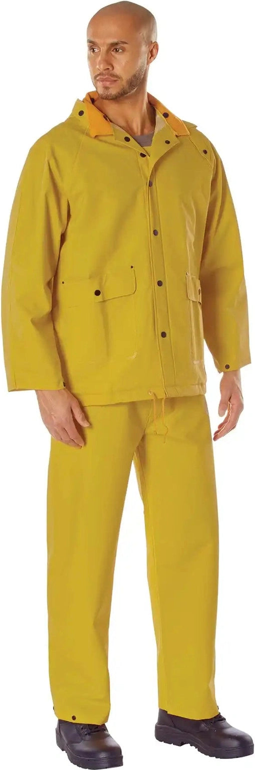 Rothco Deluxe Heavyweight Pvc Rainsuit Yellow / 2xl