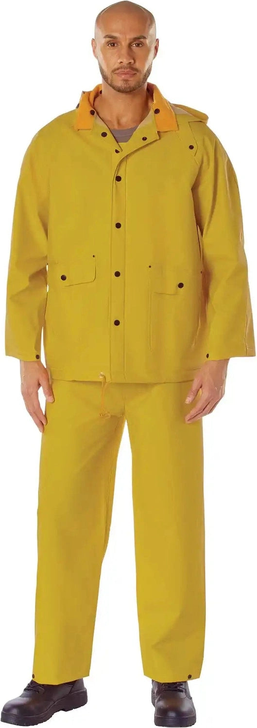 Rothco Deluxe Heavyweight Pvc Rainsuit Yellow / 2xl