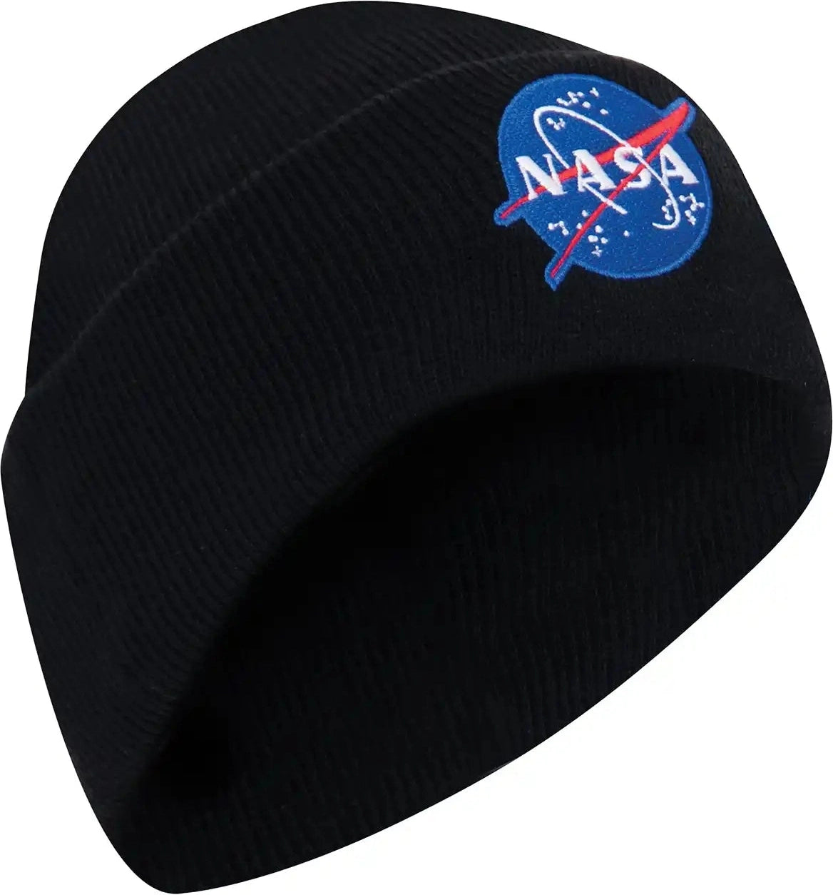 Rothco Deluxe Nasa Meatball Logo Embroidered Watch Cap Black / one Size