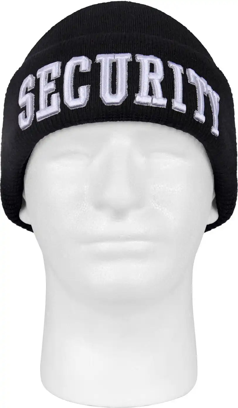 Rothco Deluxe Public Safety Embroidered Watch Cap Black / Security