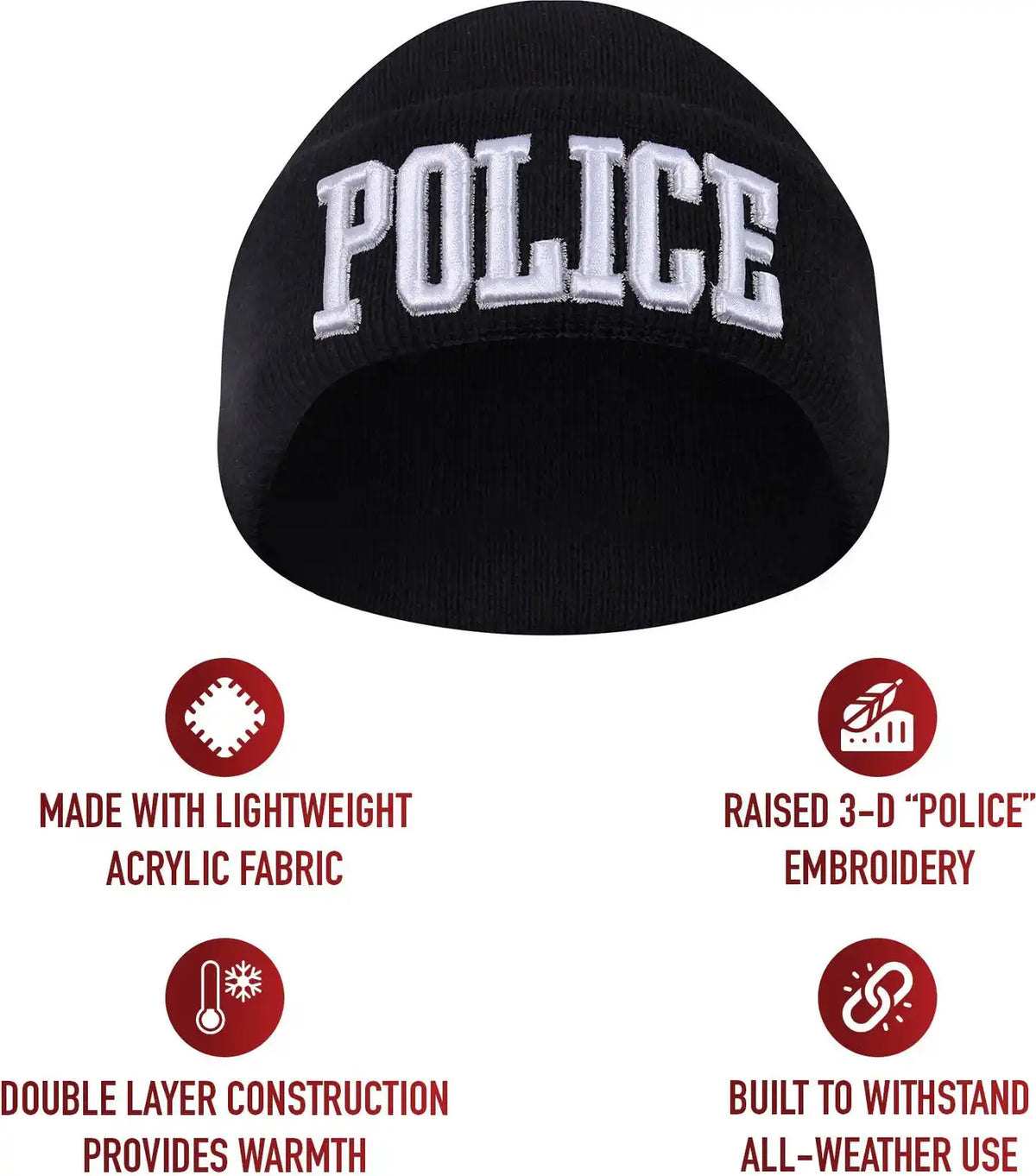 Rothco Deluxe Public Safety Embroidered Watch Cap