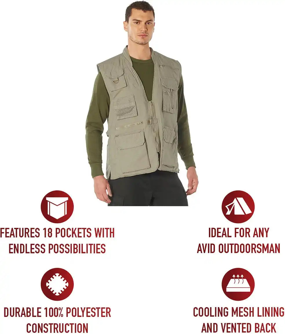 Rothco Deluxe Safari Outback Vest