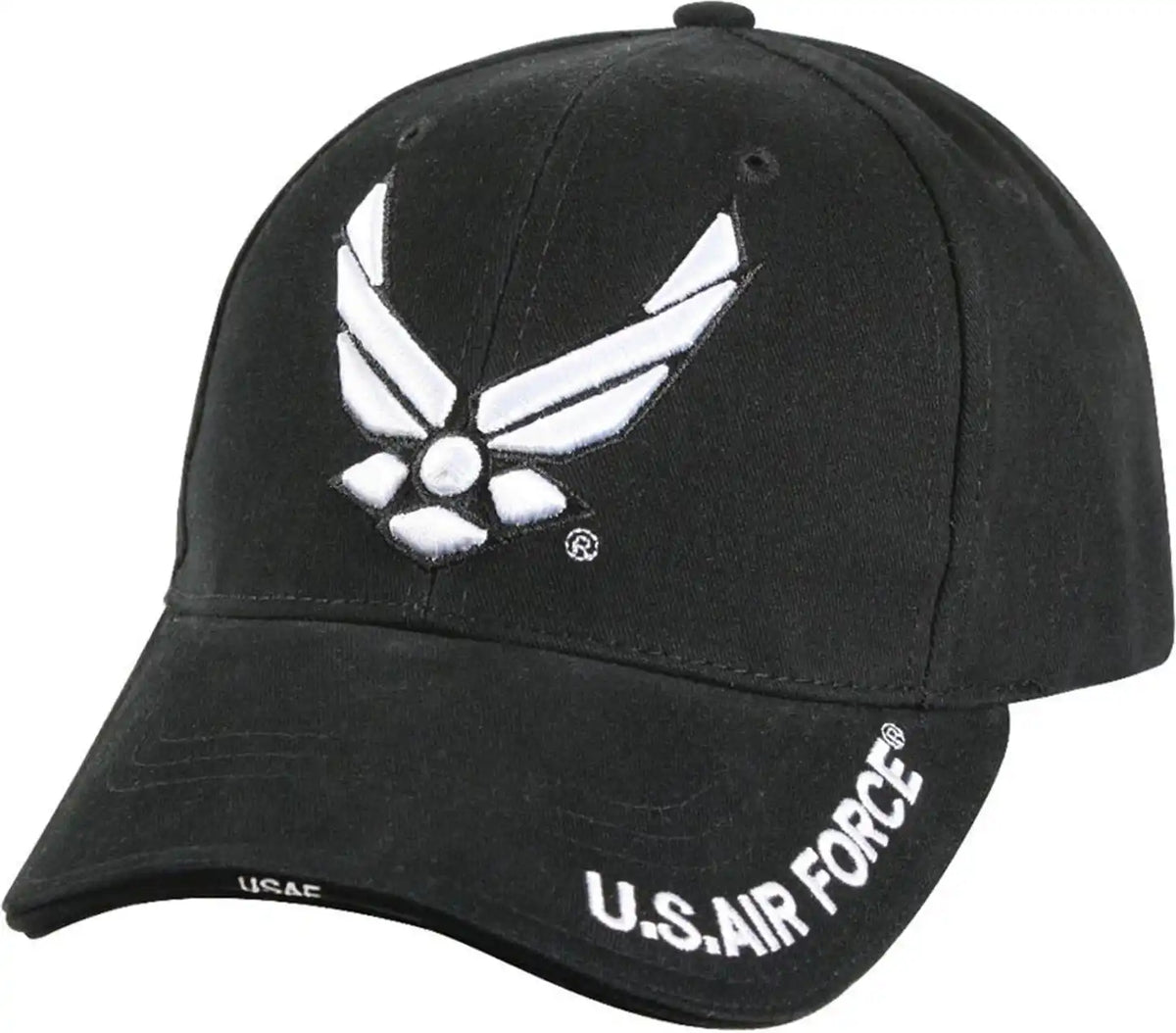 Rothco Deluxe U.s. Air Force Wing Low Profile Insignia Cap Black
