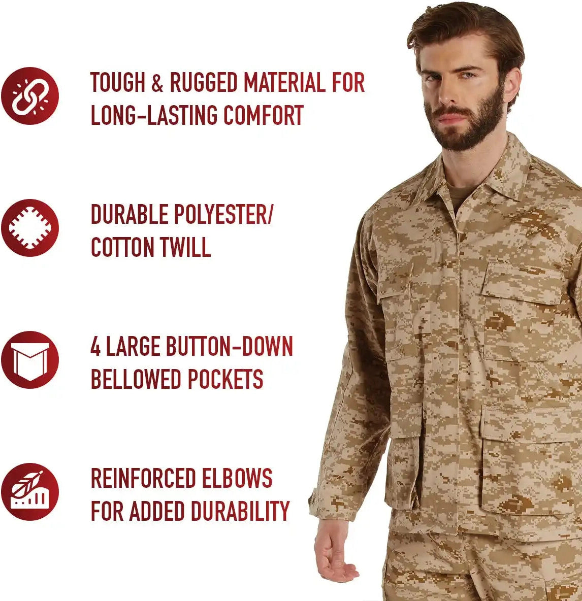 Rothco Digital Camo Bdu Shirt