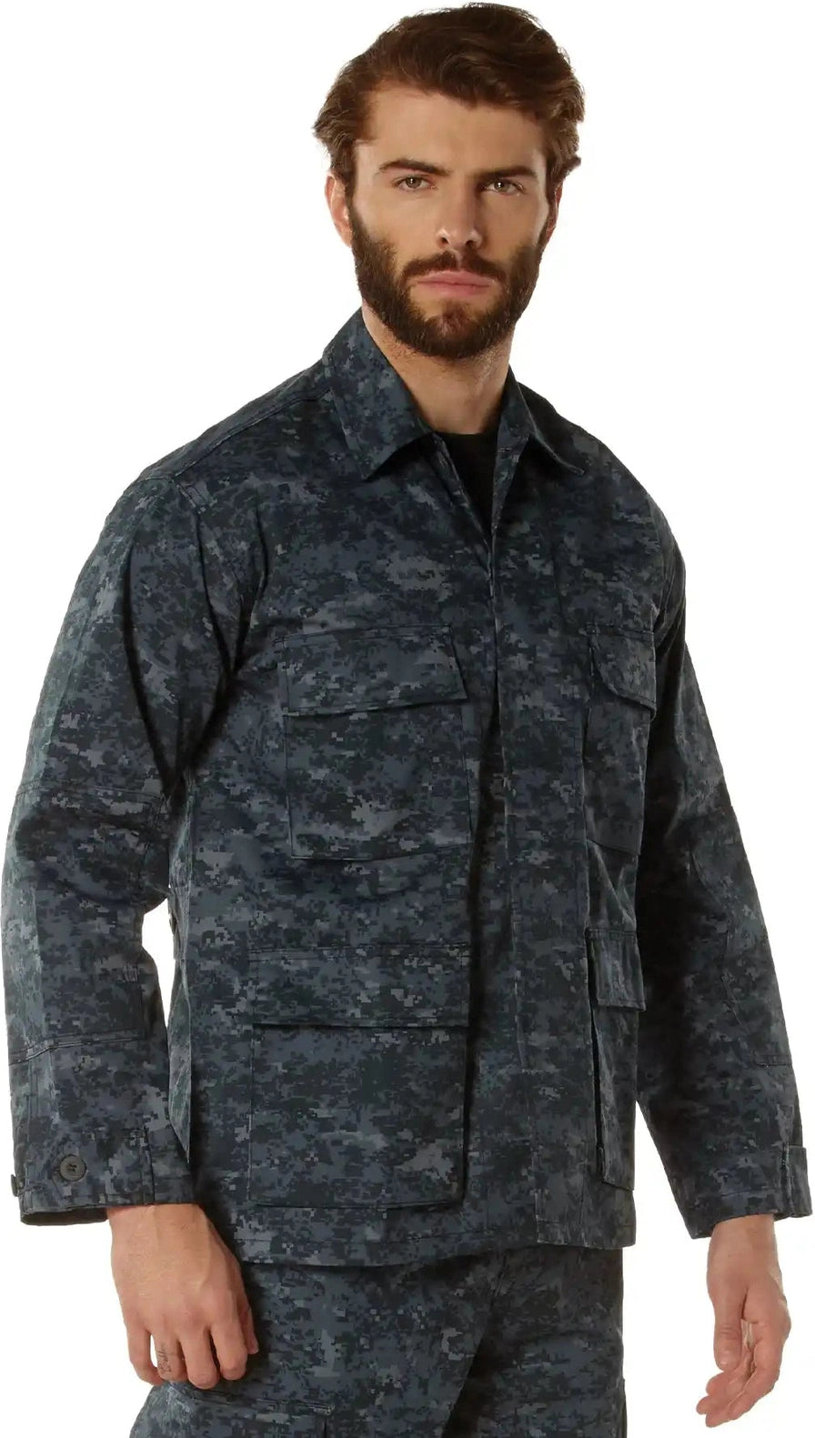 Rothco Digital Camo Bdu Shirt - Midnight / s