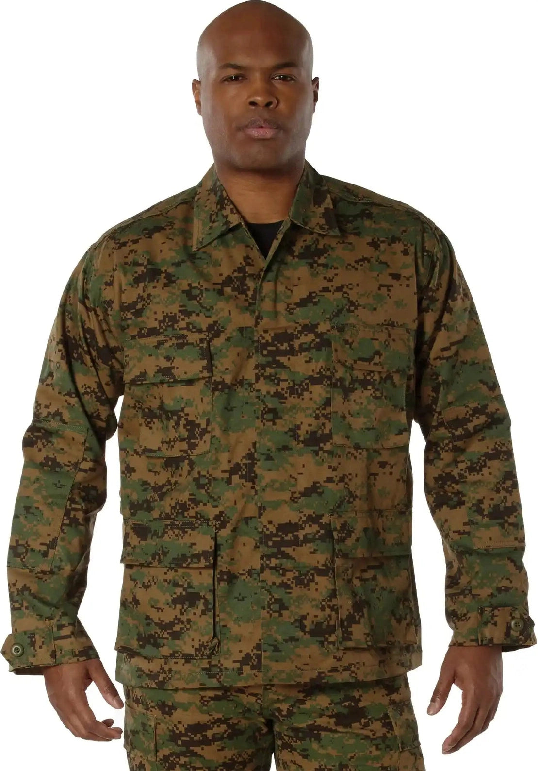 Rothco Digital Camo Bdu Shirt - Woodland / Xs