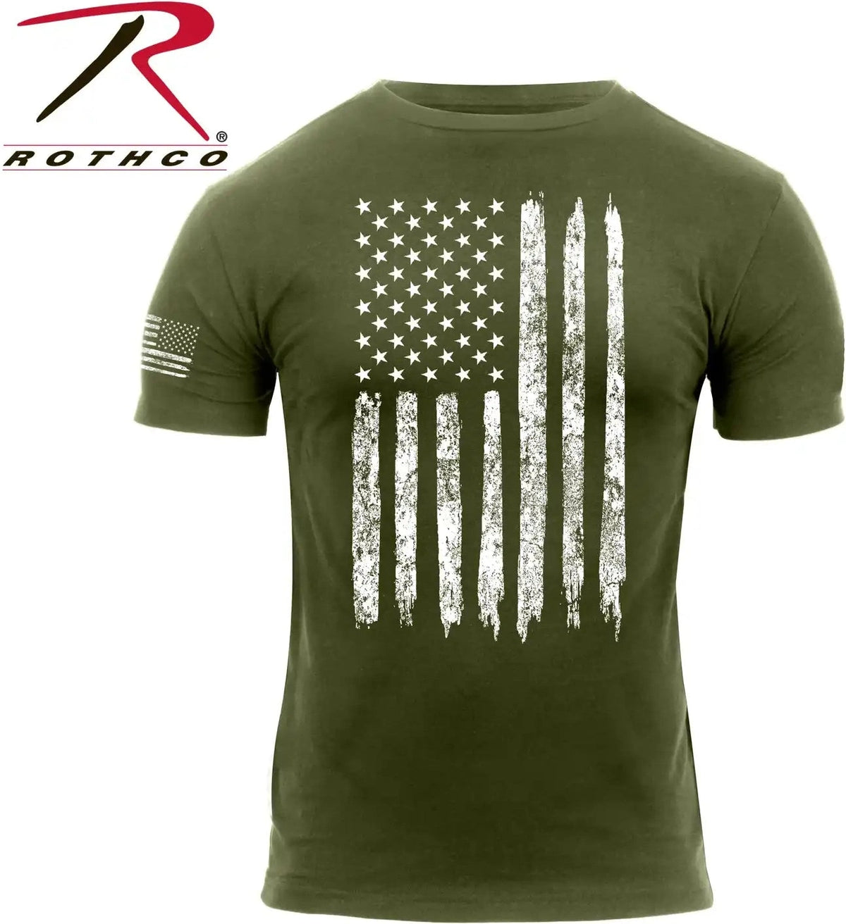 Rothco Distressed us Flag Athletic Fit T-shirt