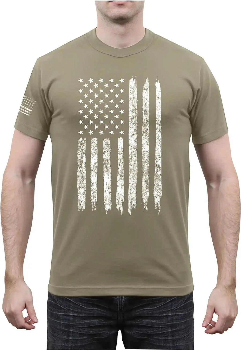 Rothco Distressed us Flag Athletic Fit T-shirt