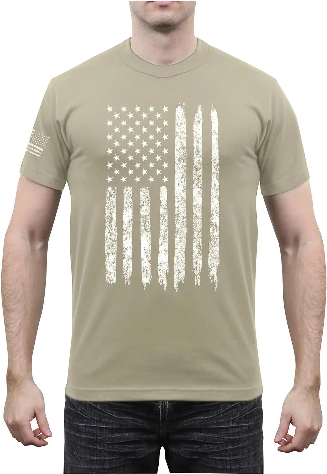 Rothco Distressed us Flag Athletic Fit T-shirt