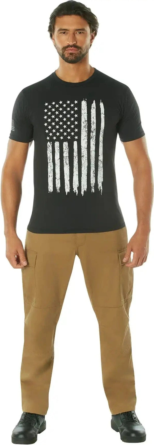 Rothco Distressed us Flag Athletic Fit T-shirt