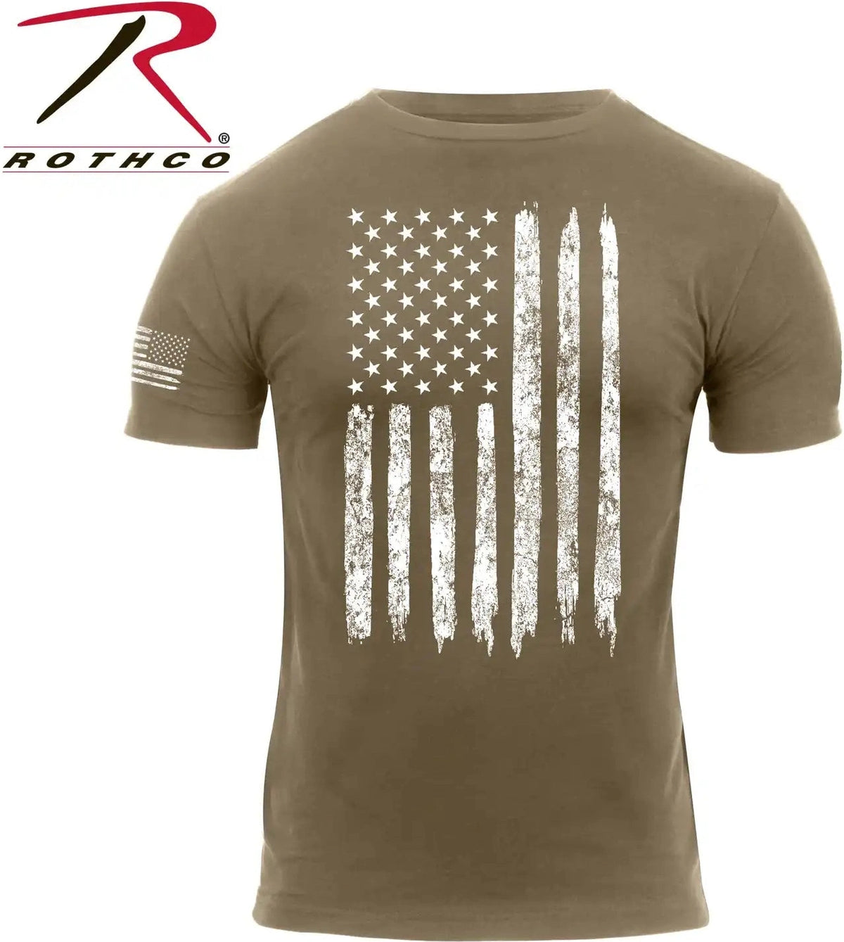 Rothco Distressed us Flag Athletic Fit T-shirt