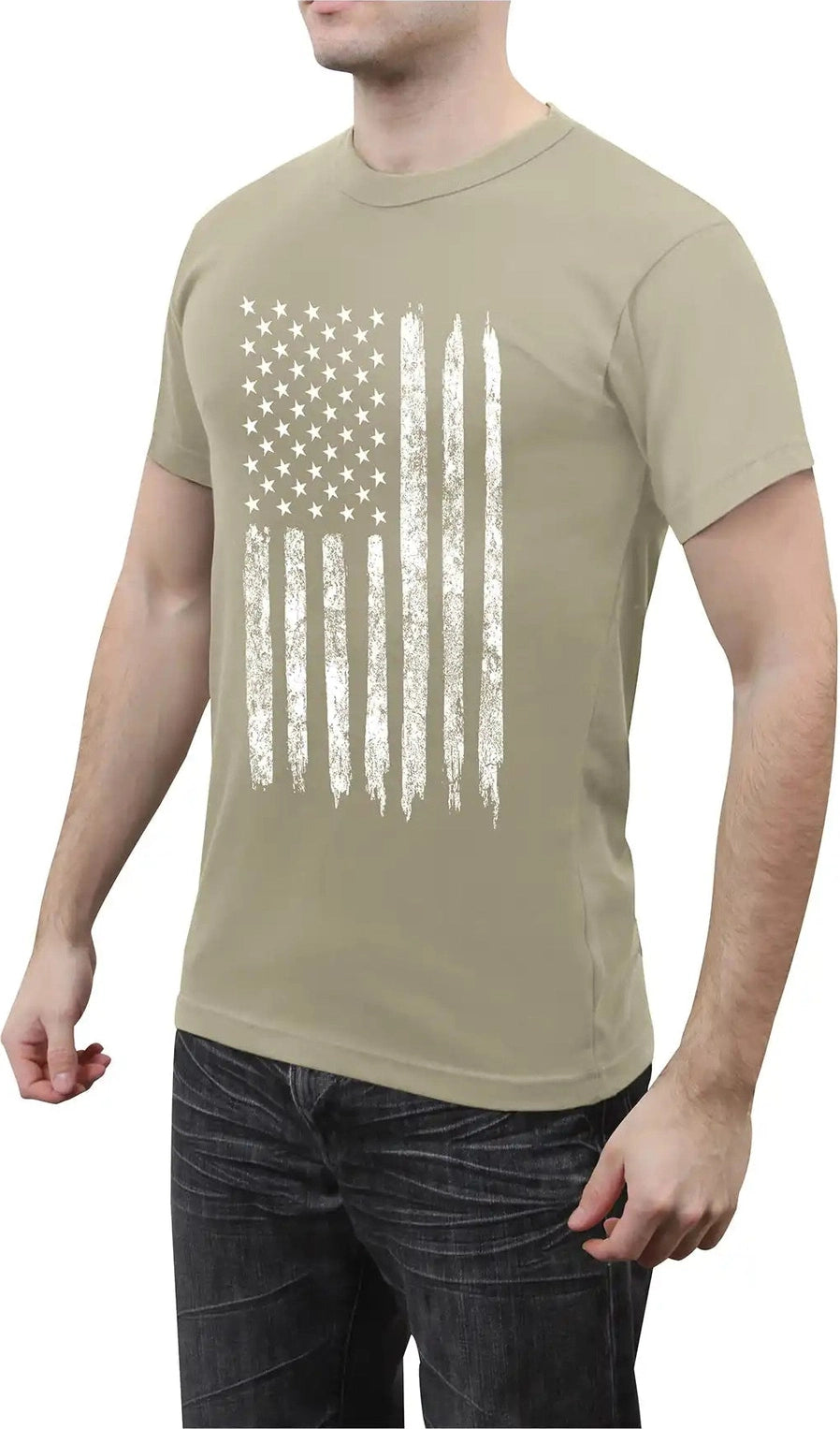 Rothco Distressed us Flag Athletic Fit T-shirt