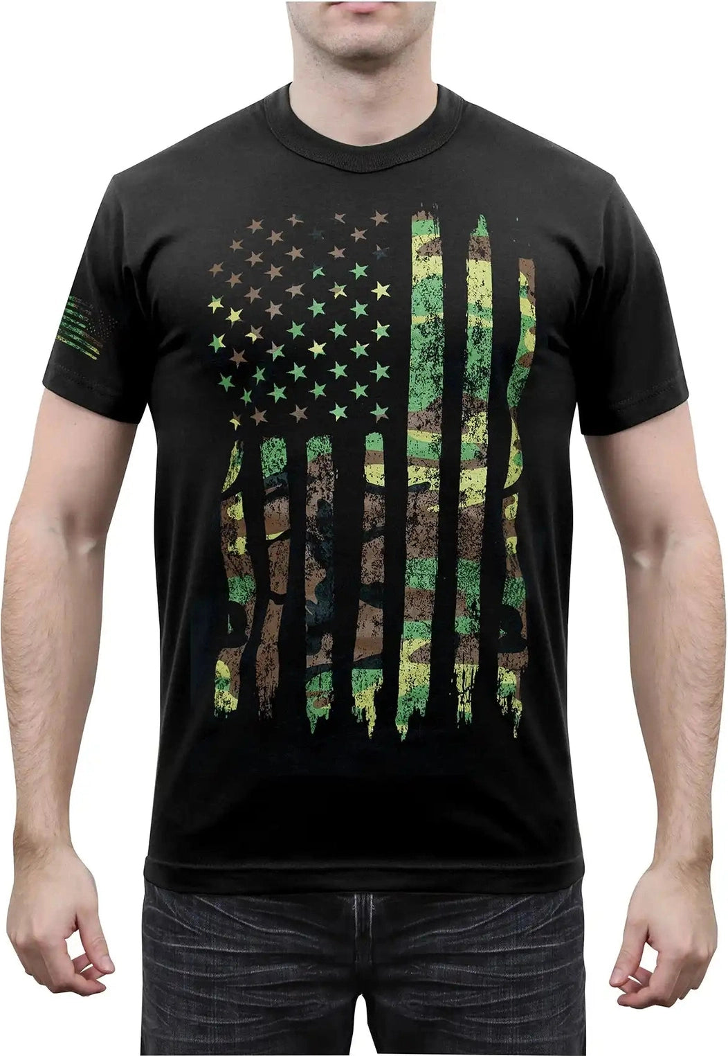 Rothco Distressed us Flag Athletic Fit T-shirt