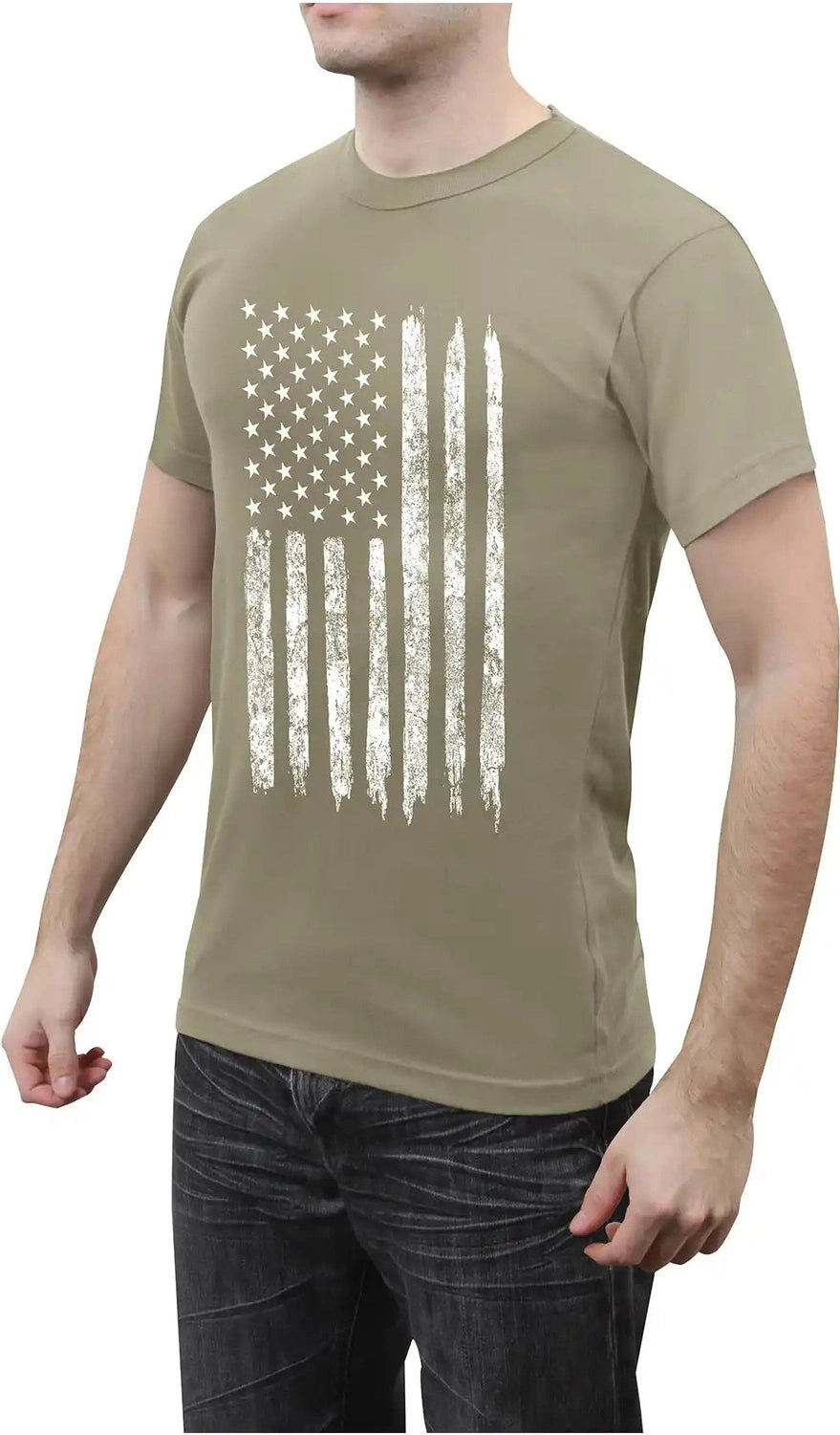 Rothco Distressed us Flag Athletic Fit T-shirt