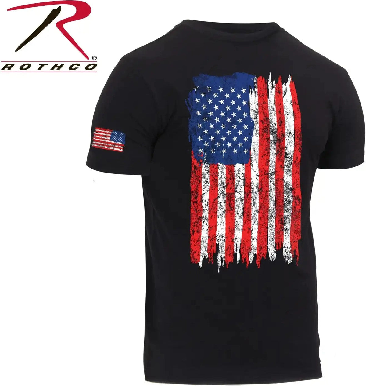 Rothco Distressed us Flag Athletic Fit T-shirt